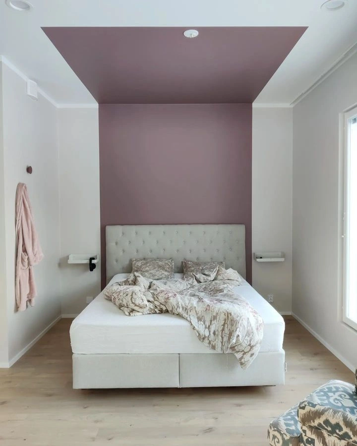 Tikkurila Salonki makuuhuoneen korostusseinä väri