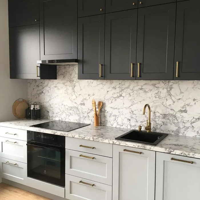 RAL 7021 keittiön kaapit sävy