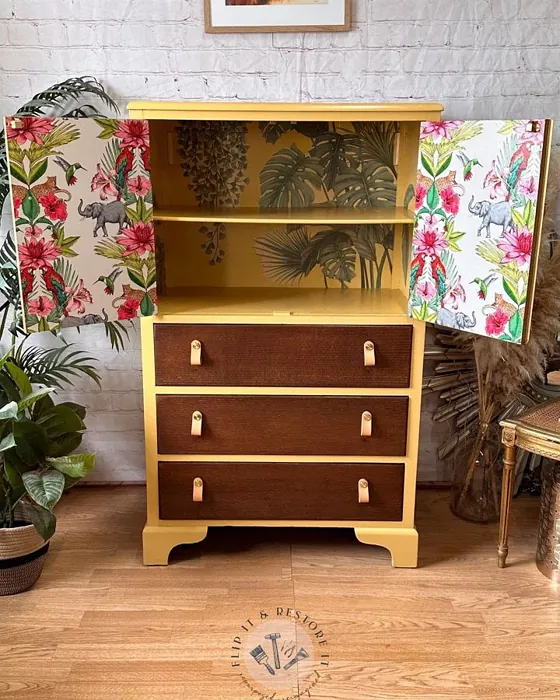 Frenchic Paint Hot as Mustard maalattu lipasto 