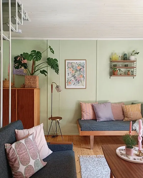 Tikkurila Aaloe olohuone sävy