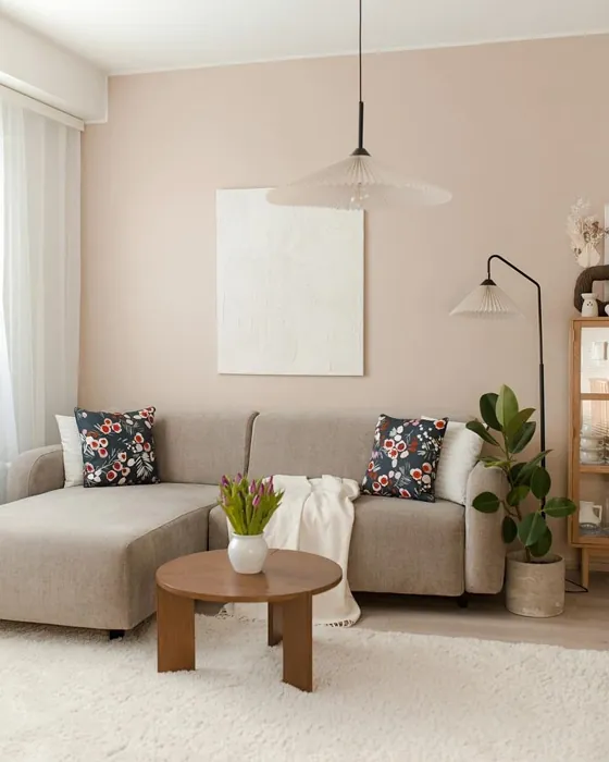 Tikkurila Hiekkakivi olohuone sävy