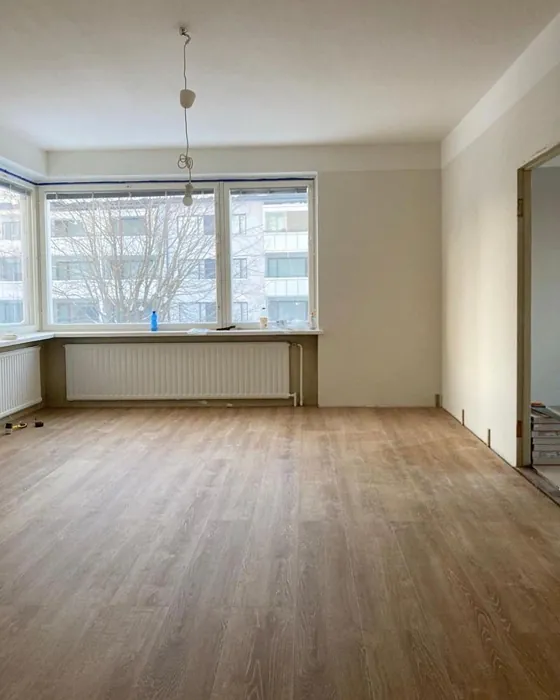 Tikkurila Kookos olohuone remontti