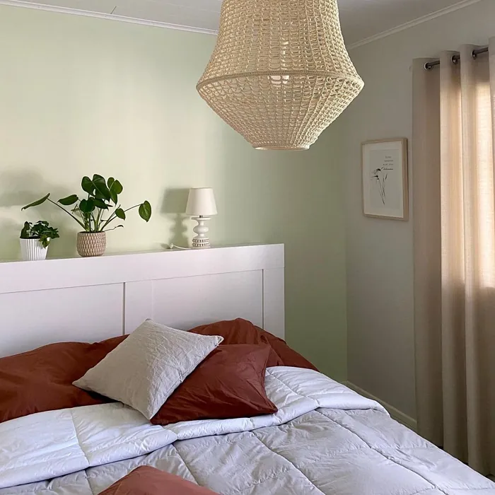 Tikkurila Kurkku makuuhuone sisusta