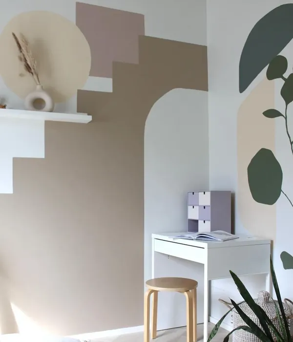 Color block in kids room with V466 Lama