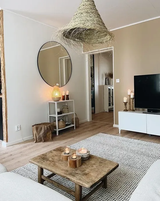Boho interior with beige color V466 Lama
