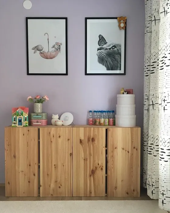 Purple kidsroom paint Tikkurila Minuet X344