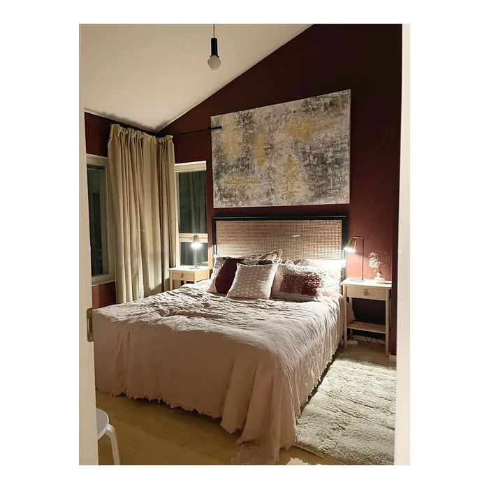 Tikkurila Morelli makuuhuone sävy