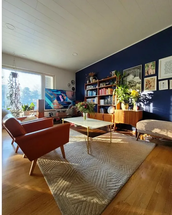 Tikkurila Mustekynä olohuone sisusta