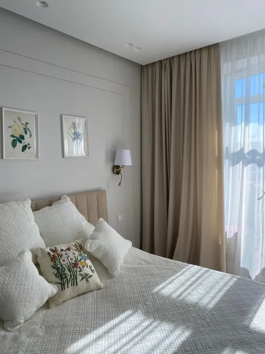 Moldings in bedroom Tikkurila Y481 Cloud review