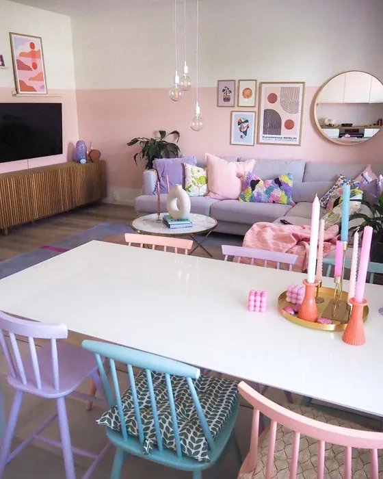 Tikkurila  Y408 living room and dining area