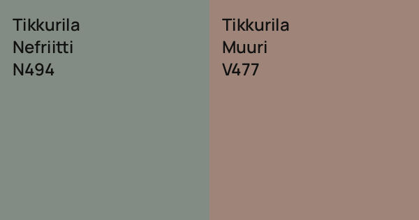 Tikkurila Nefriitti vs. Tikkurila Muuri comparison