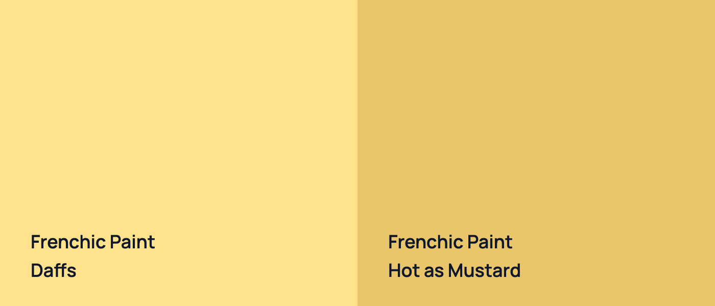 Frenchic Paint  Daffs vs Frenchic Paint  Hot as Mustard