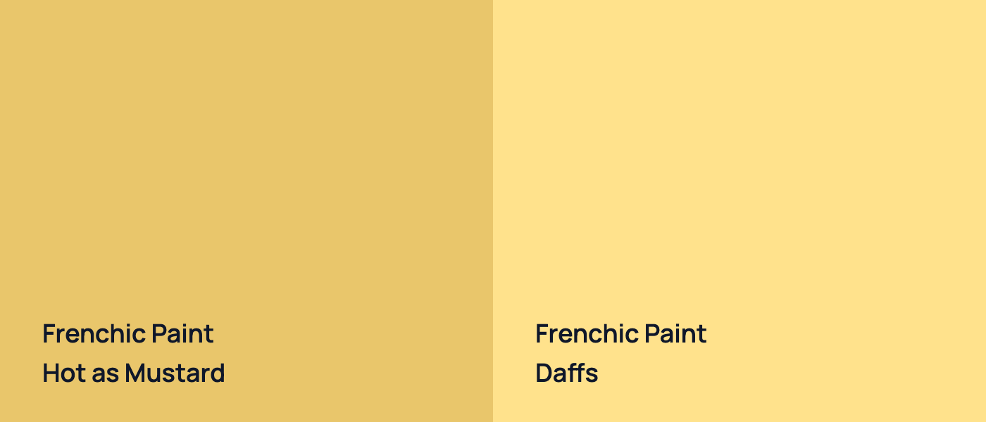 Frenchic Paint  Hot as Mustard vs Frenchic Paint  Daffs