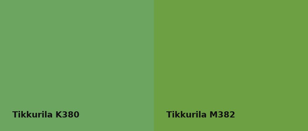 Tikkurila  K380 vs Tikkurila  M382