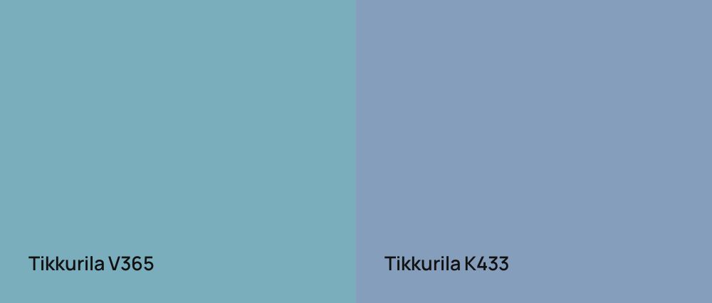 Tikkurila  V365 vs Tikkurila  K433