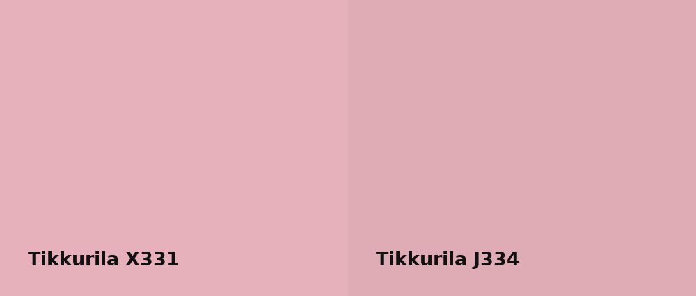 Tikkurila  X331 vs Tikkurila  J334