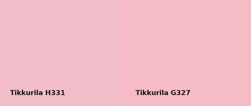 Tikkurila  H331 vs Tikkurila  G327