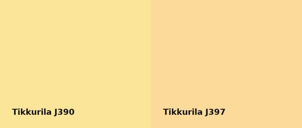 Tikkurila  J390 vs Tikkurila  J397