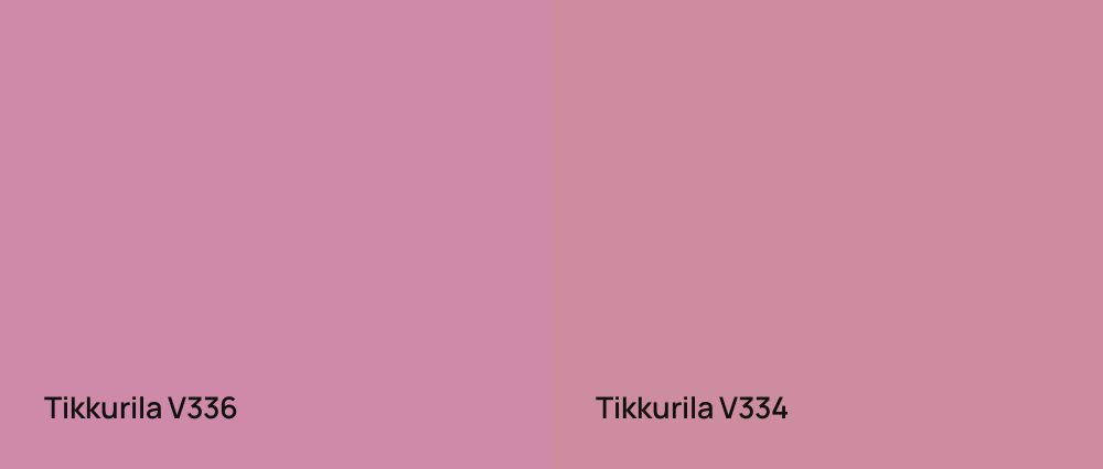 Tikkurila  V336 vs Tikkurila  V334
