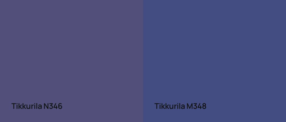 Tikkurila  N346 vs Tikkurila  M348