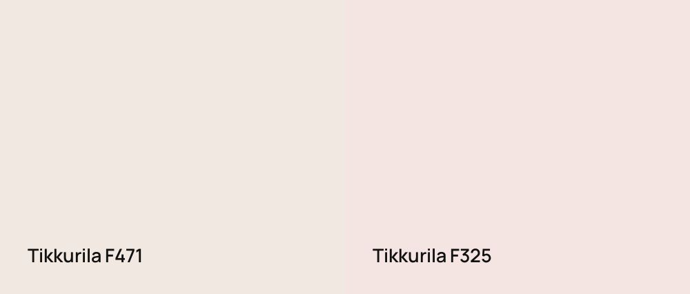 Tikkurila  F471 vs Tikkurila  F325