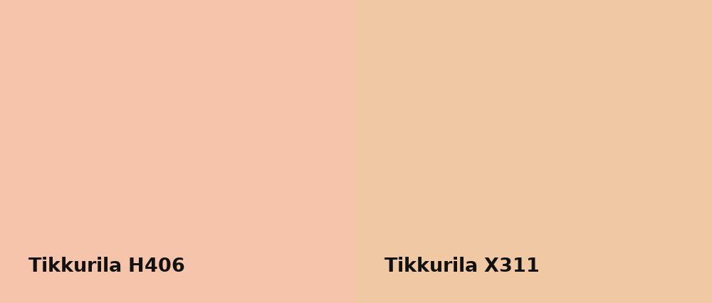 Tikkurila  H406 vs Tikkurila  X311