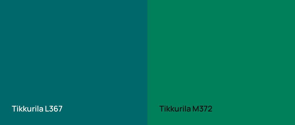 Tikkurila  L367 vs Tikkurila  M372