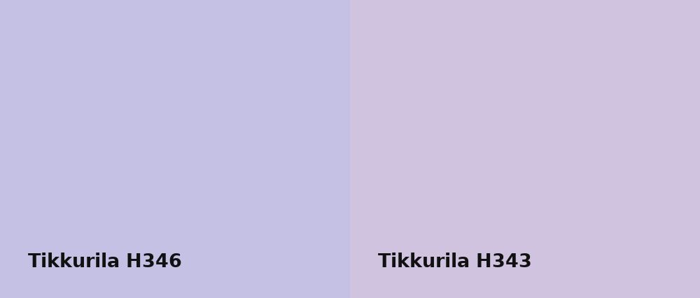 Tikkurila  H346 vs Tikkurila  H343