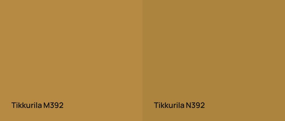 Tikkurila  M392 vs Tikkurila  N392