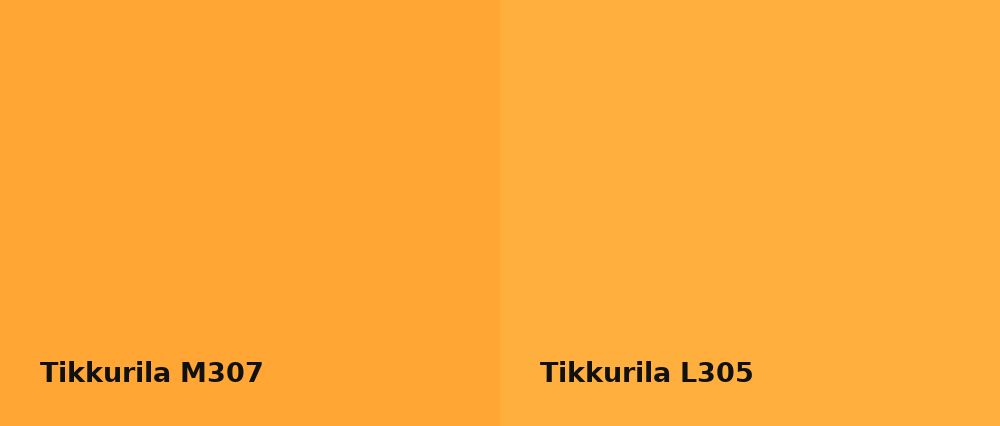 Tikkurila  M307 vs Tikkurila  L305