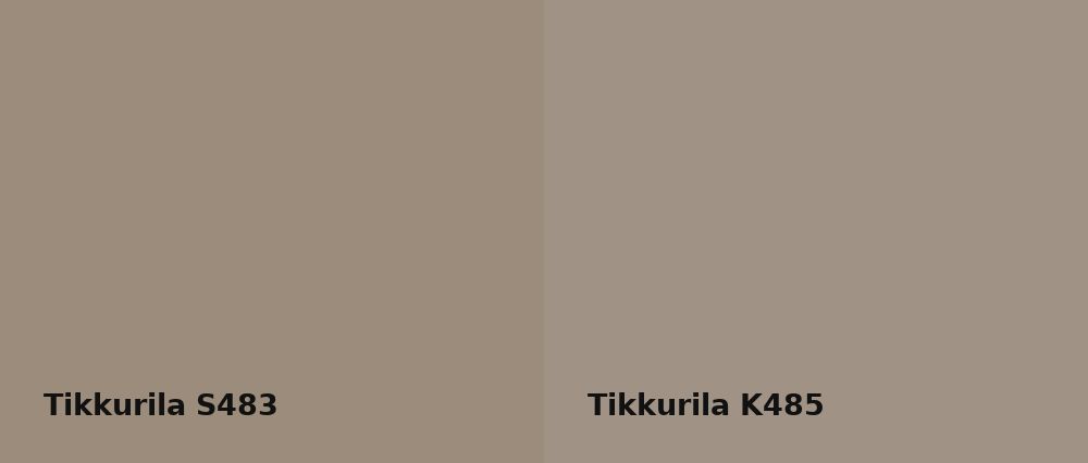 Tikkurila  S483 vs Tikkurila  K485