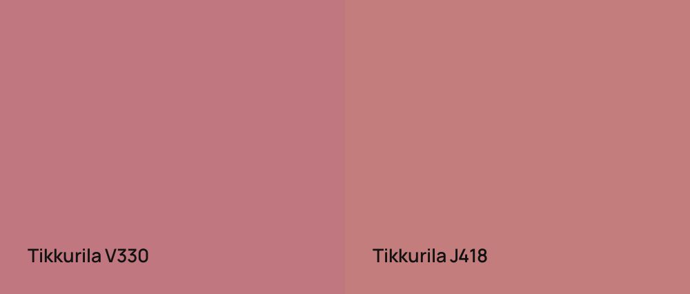 Tikkurila  V330 vs Tikkurila  J418