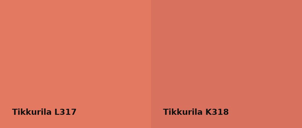 Tikkurila  L317 vs Tikkurila  K318