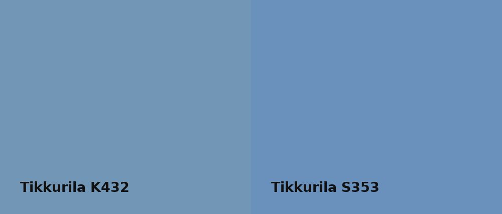 Tikkurila  K432 vs Tikkurila  S353