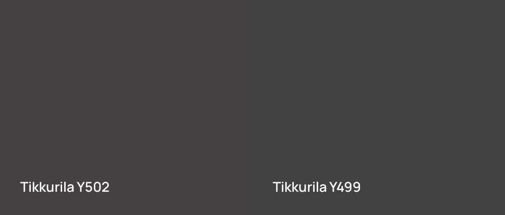 Tikkurila  Y502 vs Tikkurila  Y499