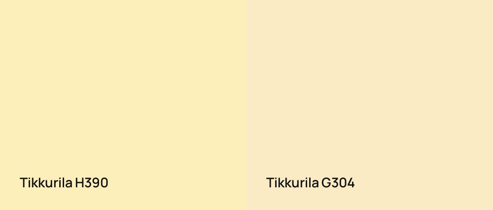 Tikkurila  H390 vs Tikkurila  G304