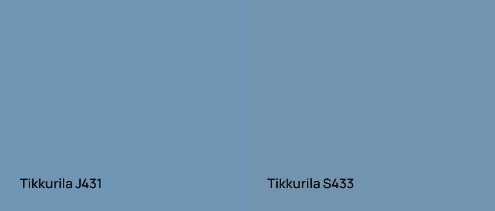 Tikkurila  J431 vs Tikkurila  S433