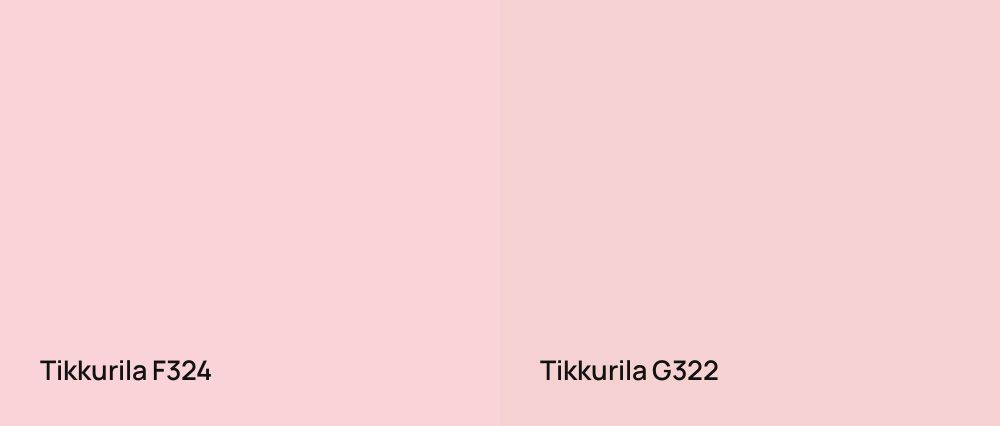 Tikkurila  F324 vs Tikkurila  G322