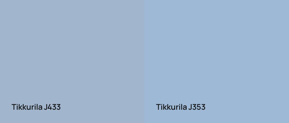 Tikkurila  J433 vs Tikkurila  J353