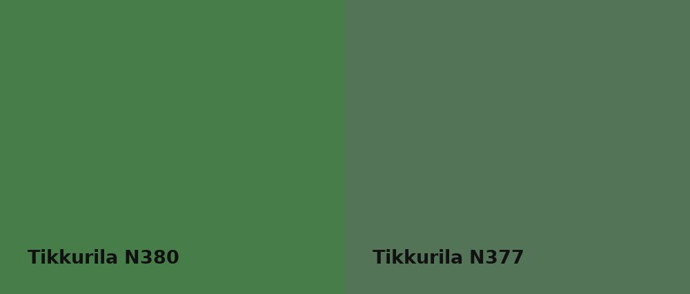 Tikkurila  N380 vs Tikkurila  N377