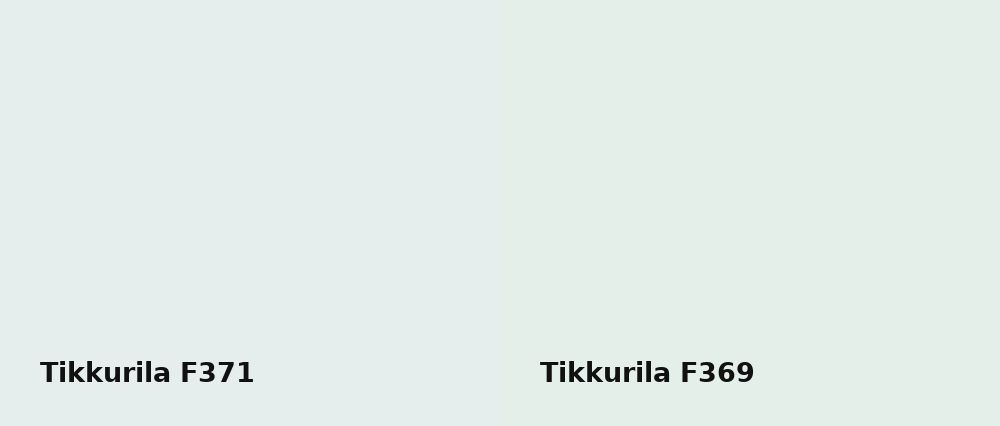 Tikkurila  F371 vs Tikkurila  F369