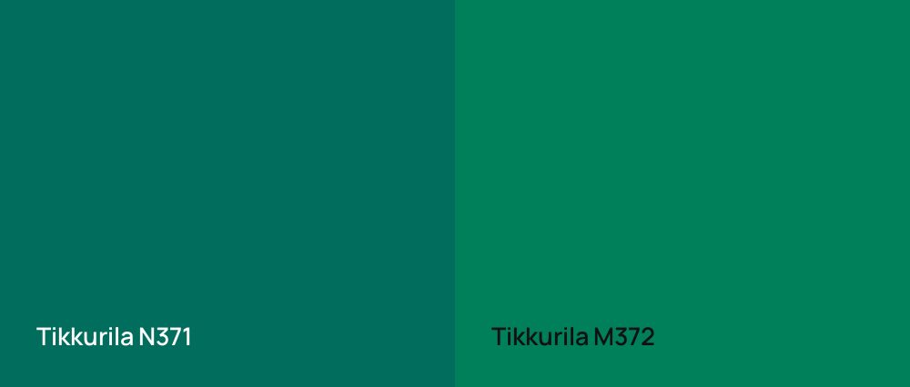 Tikkurila  N371 vs Tikkurila  M372