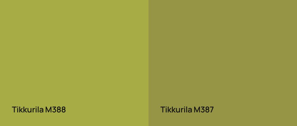 Tikkurila  M388 vs Tikkurila  M387