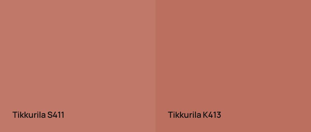 Tikkurila  S411 vs Tikkurila  K413