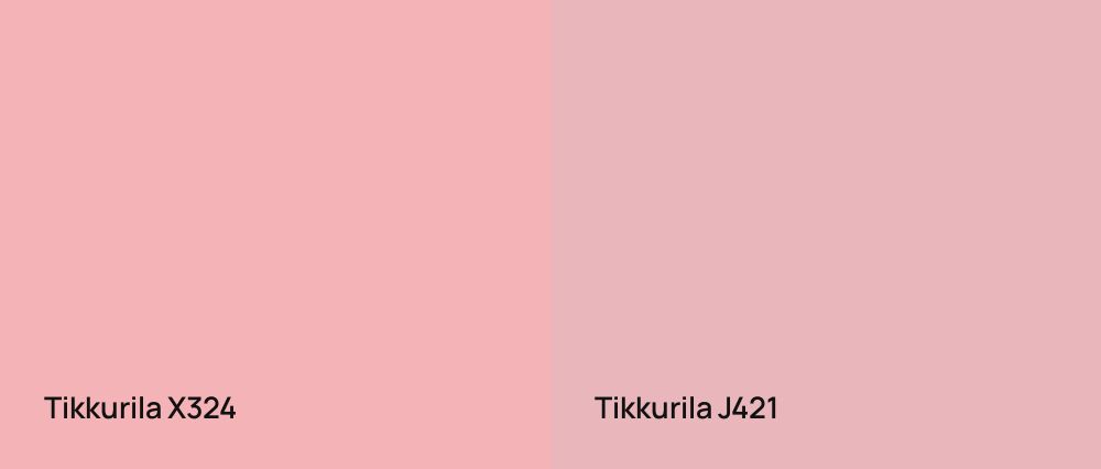 Tikkurila  X324 vs Tikkurila  J421