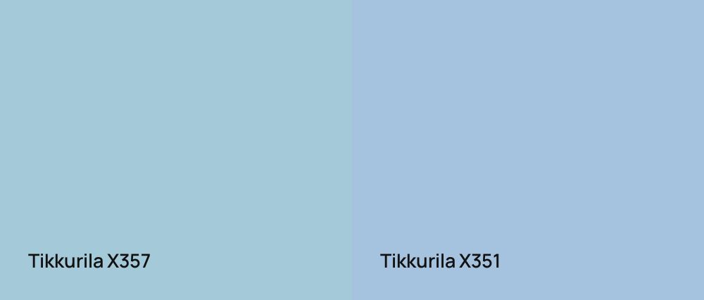 Tikkurila  X357 vs Tikkurila  X351