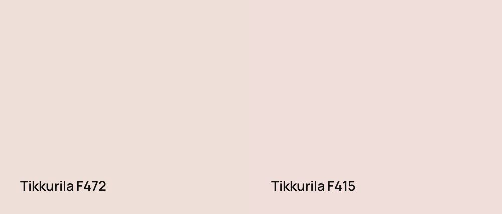 Tikkurila  F472 vs Tikkurila  F415