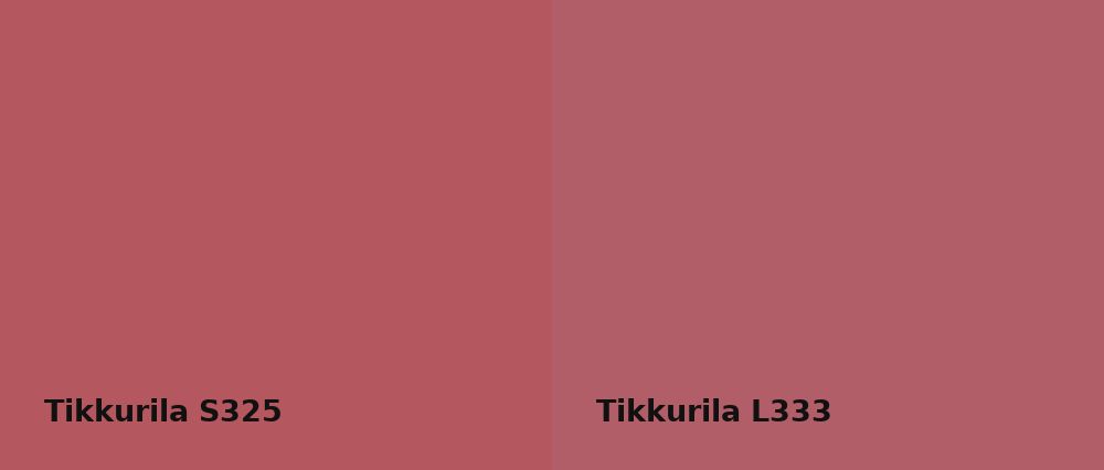 Tikkurila  S325 vs Tikkurila  L333