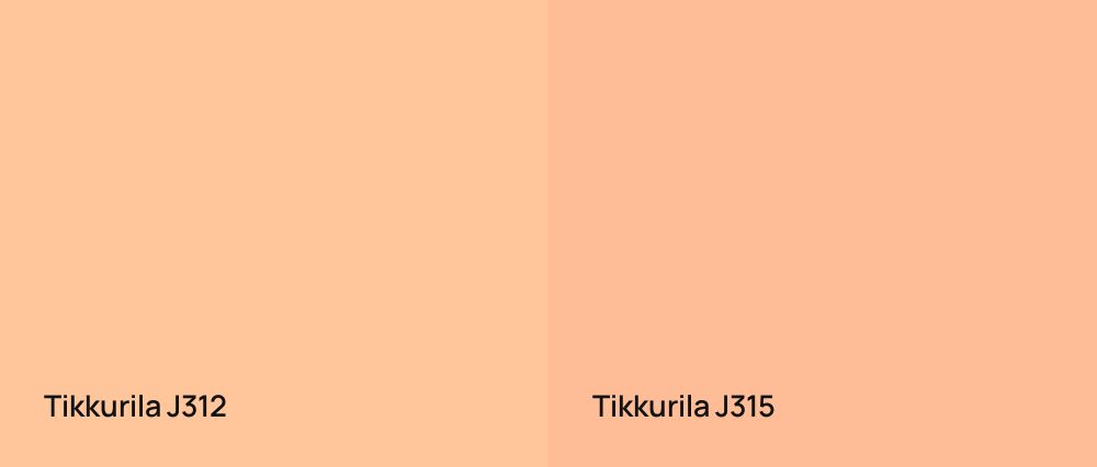 Tikkurila  J312 vs Tikkurila  J315