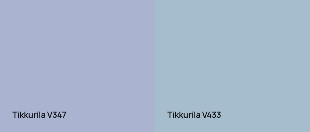 Tikkurila  V347 vs Tikkurila  V433